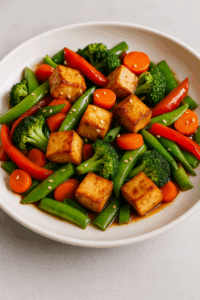 tofu stir fry with veggies